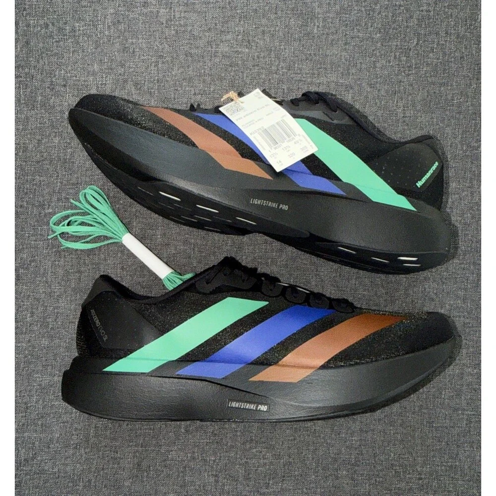 NWT adidas Pharrell x Adizero Evo SL Black Running Sneakers KI3392 Men’s Size 14